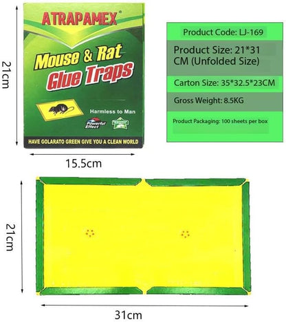 SKY-TOUCH 15pcs Mouse Glue Traps – Strong Adhesive Rodent Catcher, Powerful and Effective Mouse Sticky Boards for Home and Office Pest Control