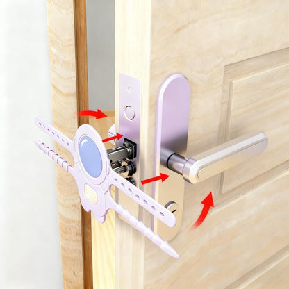 SKY-TOUCH 3PCS Silent Door Closer Cushion for Baby Rooms,Lock Buffer， Purple, Noise Reduction & Impact Protection, Soft Close for Quiet & Safe Doors