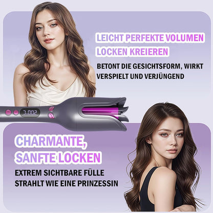 SKY-TOUCH Hair Automatic Curling Iron, LCD Ceramic Tourmaline Large Curls Automatic for Long Hair, 150-210°C Timer & Temperature Setting, Hair Curler Automatic, 4 temperature settings, 31.5x5.5cm