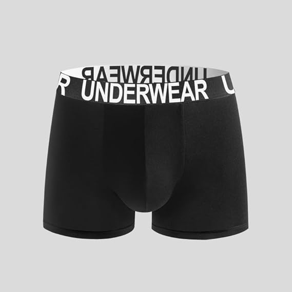 SKY-TOUCH 3pcs Men’s Boxer Briefs 2XL,Ultra Soft Breathable Cotton Stretch Underwear with 3D Support Pouch,Moisture Wicking Cool Dry No Ride Up Comfort Underpants Suitable for 90kg-100kg,35*26*0.1cm