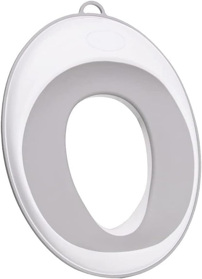 SKY-TOUCH Potty Training Toilet Seat, Toddler Kids Toilet Trainer Ring Potty With Soft Seat Cushion, Splash Guard, Secure Anti-Slip Toddler Toilet Seat, Washable - White, 38x31x9cm