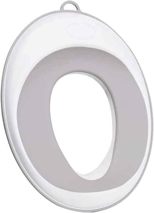 SKY-TOUCH Potty Training Toilet Seat, Toddler Kids Toilet Trainer Ring Potty With Soft Seat Cushion, Splash Guard, Secure Anti-Slip Toddler Toilet Seat, Washable - White, 38x31x9cm