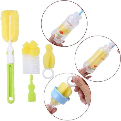 SKY-TOUCH 6 PACK Baby Bottle Cleaning Brushes Set, Includes Nipple Cleaner & Long Handle for Narrow Neck Glass Bottles, Water Bottle & Straw Cleaner, Multicolor