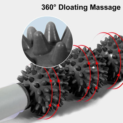 SKY-TOUCH 4-in-1 Roller Muscle Massage, Massage Ball, Yoga Column Massage Relax Ball Set, Foam Exercises and Roller Bag - Black