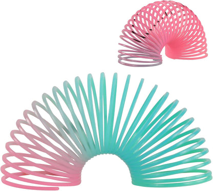 30 Pack Spring Rainbow Magic Fidget Stress Coil Mini Springs Bulk Toys For Party Favor Carnival Prize Birthday Goodie Bag Stuffers For Kids Boys Girls