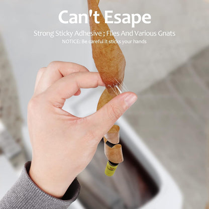 SKY-TOUCH 28 Pcs Sticky Fly Trap Indoor,Fly Traps Outdoor Hanging, Fruit Fly Trap Strips Tape Killer, Flying Insect Trap for Gnat, Insect,Mosquito,Suitable for home, kitchen, terrace.