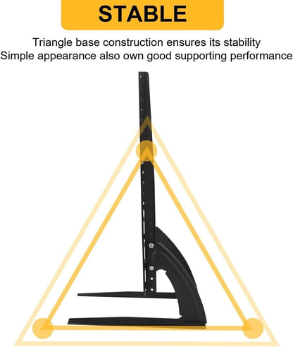 SKY-TOUCH Universal Tabletop TV Stand for 37-75" LCD LED Flat Screen TV Height Adjustable with VESA 200x200mm to 500x500mm Max Holds 55kg