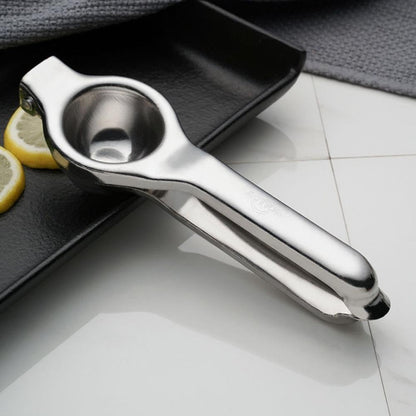 SKY-TOUCH Premium Stainless Steel Lemon Squeezer – Heavy Duty Metal Citrus Juicer for Lemons & Limes – Ergonomic Handheld Manual Press – Easy to Clean & Rust Resistant – Durable Kitchen Bar Tool