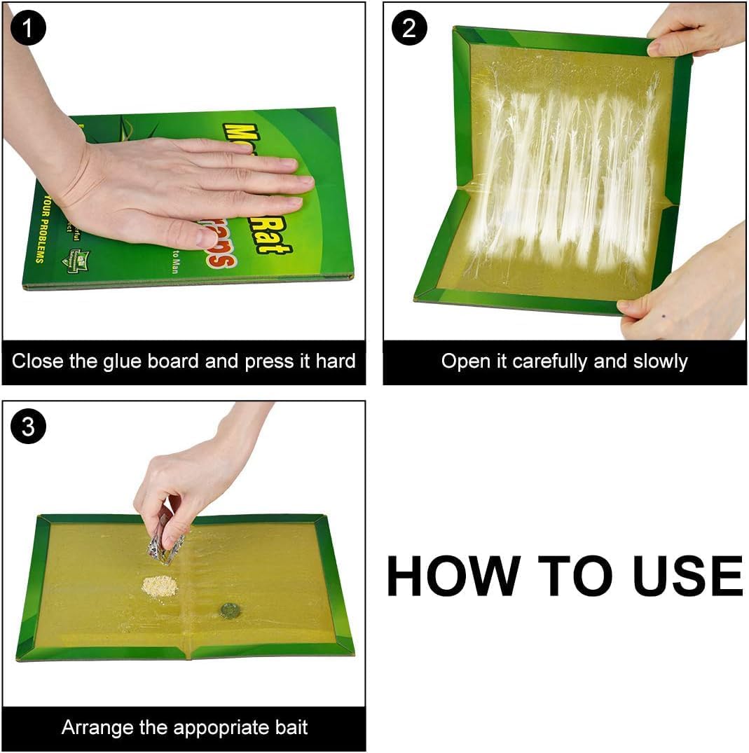 SKY-TOUCH 15pcs Mouse Glue Traps – Strong Adhesive Rodent Catcher, Powerful and Effective Mouse Sticky Boards for Home and Office Pest Control