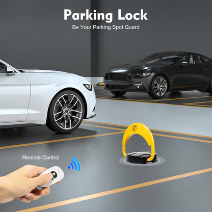 SKY-TOUCH Parking Lock, Remote Control Parking Lock, Parking Space lock, Folding Car Lock With Alarm Function, Suitable for Homes, Businesses, Offices, And Commercial Premises（Without Battery）