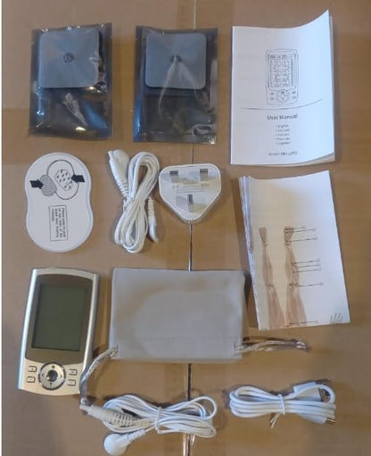 SKY-TOUCH 24 Modes Rechargeable Pulse Therapy Massager – Pain Relief & Muscle Relaxation, Includes Electrodes & Accessories