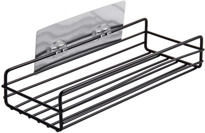 SKY-TOUCH 2pcs Shower Caddy Shelf, Bathroom Wall Shelves, Shower Caddy, Shower Shelf, Bathroom Caddies, Bathroom Shelf No Drilling, Shower Storage, Wall Mounted Bath Caddy, Self Adhesive Shelves Black