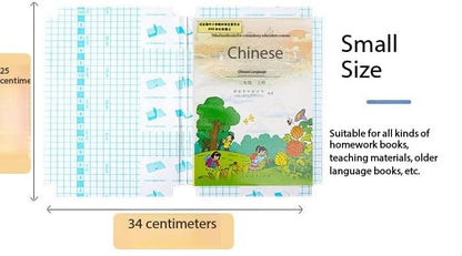 SKY-TOUCH Self-Adhesive Book Cover Film - A4/16K/25K Size(15 Pcs- 3 Different Sizes -5 Each) Eco-Friendly, Waterproof, Scratch-Resistant, DurableClean Easy