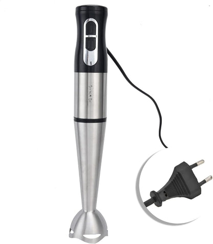 SKY-TOUCH 700W Handheld Immersion Blender, 2-Speed Electric Stick Blender with Double Stainless Steel Blades, Chopper, Whisk, Beaker for Juices, Baby Food, Soups, and Sauces - Black, 36.5*6.5*6.5cm