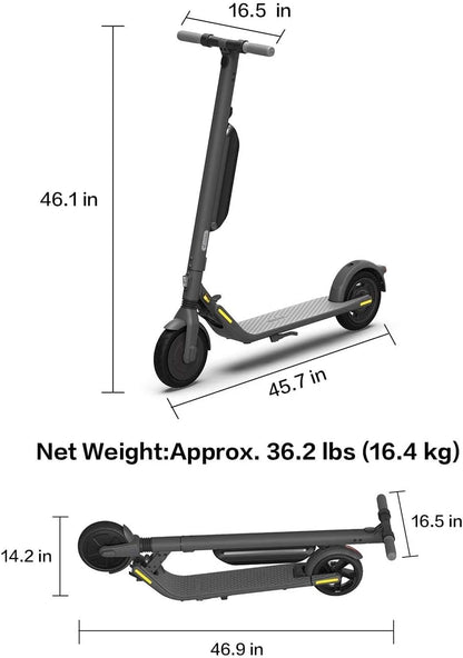 Segways Ninebot E45 Electric Scooter, Dark Grey