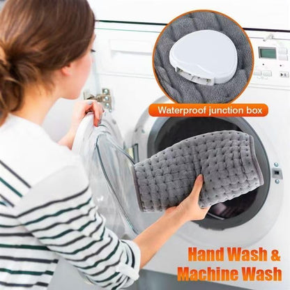 SKY-TOUCH Heating pad, Electric Heat Pad with Automatic Switch-Off and 9 Temperature (35°-75°) Heating pad for Back Neck Shoulder Belly Heating Technology - Machine Washable,30 * 60cm,Grey