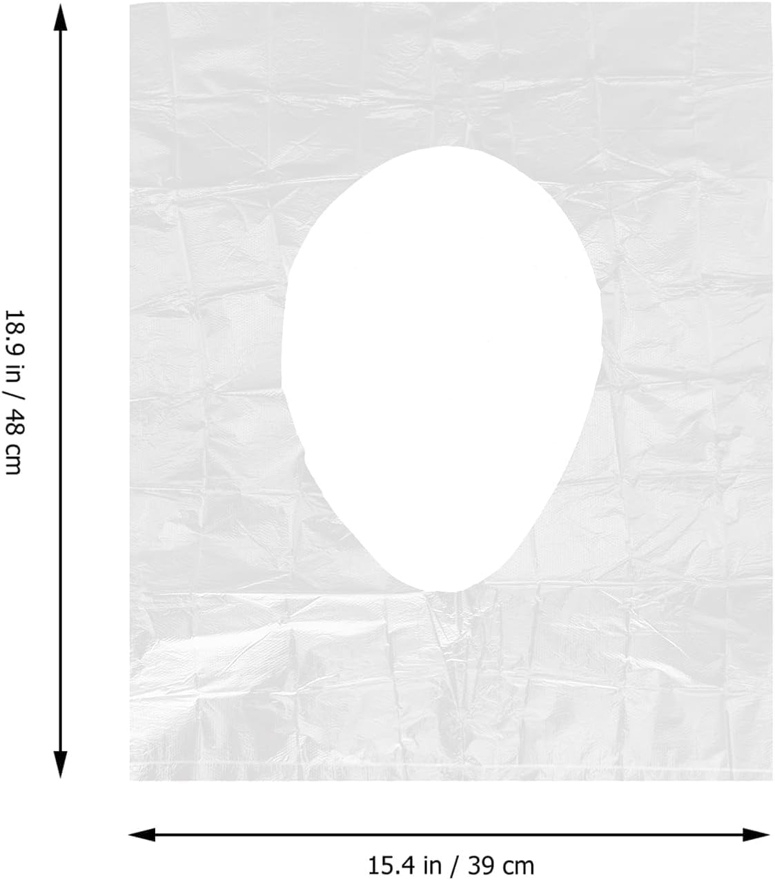 SKY-TOUCH 50PCS Disposable Toilet Seat Covers, Waterproof & Portable Travel Mat, Non-Slip PE Toilet Seat Protector for Public Restrooms, Hotels, Camping, and Travel