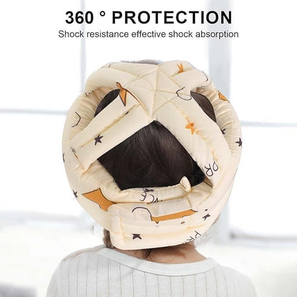 SKY-TOUCH Baby Safety Helmet,Adjustable & Breathable Head Protector for Infants and Toddlers,No Bumps Cushion Cap for Crawling,Running,Playing,Soft Protective Headgear with Knee Pads(6-36 Months)
