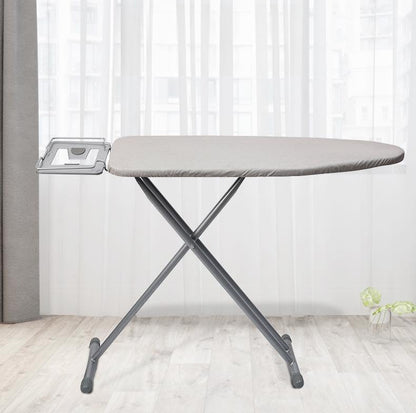 SKY-TOUCH Ironing Board 110x33cm, Folding Ironing Stand with Jumbo Iron Rest, Heavy Sturdy Metal Frame Legs Iron Stand, Ironing Board Adjustable Height for Home Laundry Room or Dorm Use, Grey