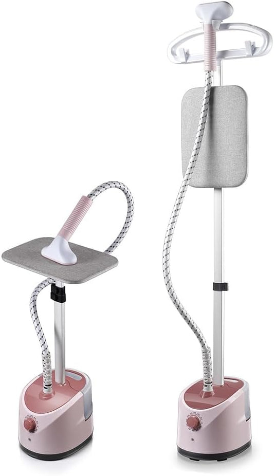 SKY-TOUCH Vertical Clothes Garment Steamer,2000W,1.6L Detachable Tank,10 Steam Settings, Horizontal & Vertical Ironing Board, 35g/min Steam Rate,Ideal for Delicate Clothes and Long Garments