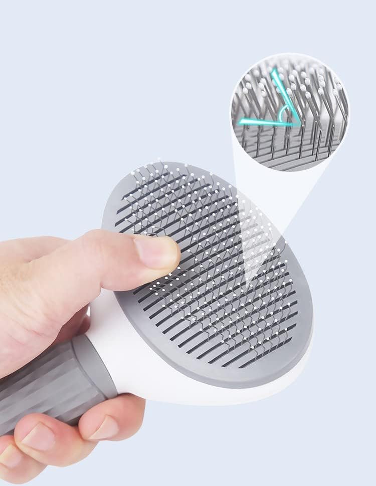 SKY-TOUCH Pet Cat Brush for Shedding and Grooming, Dog Hair Removal Brush, Pet Groomer Shedding Grooming Tools Combs Rakes, Cats Brush for Short or Long Haired Removes Loose Hair & Tangles