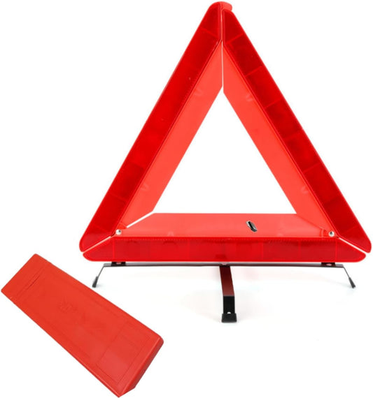 SKY-TOUCH Reflective Warning Triangle, Foldable Safety Warning Triangle for Roadside Breakdowns, Warning Triangle with Storage Box for Car Emergencies Accessories (1 pack)