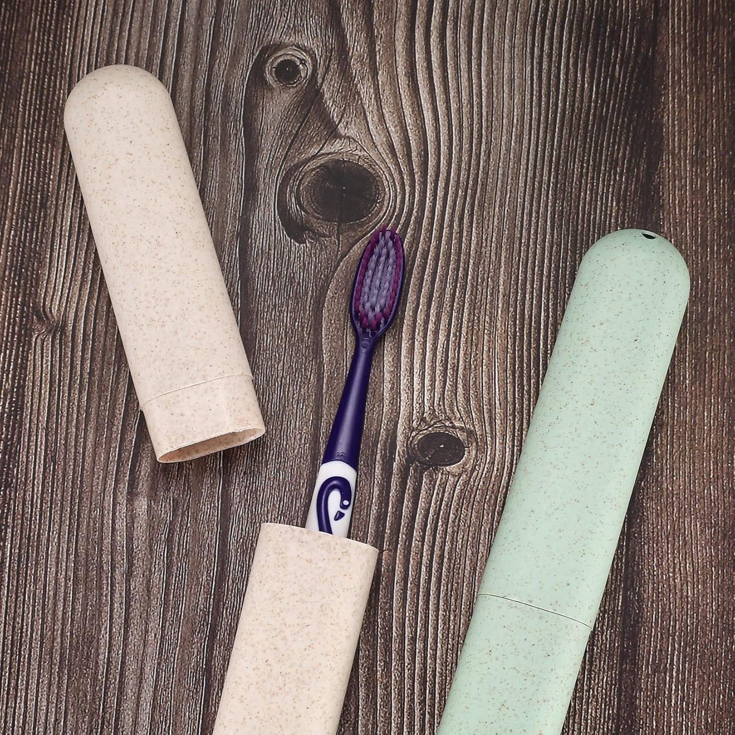 SKY-TOUCH 4PCS Travel Toothbrush Cases, Travel Toothbrush Cover Portable Replacement Toothbrush Holder for Hiking Camping Business Trip, 20x3cm