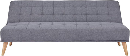 SKY-TOUCH Adjustable Folding Accent Sofa Couch for Living Room,Futon Fold Sofa Bed,Convertible Sleeper Sofa with Tapered Wood Legs,Convertible Modern Futon for Living Room,180×80×80cm