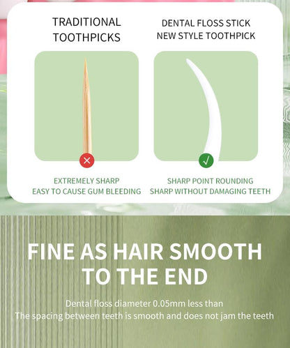 SKY-TOUCH 250 Count Dental Floss Picks – Extra Strong Dental Floss for Deep Cleaning, Comfortable Anti-Slip Handle, 50 Picks Per Portable Box for Home, Office, Travel, and Family Oral Care