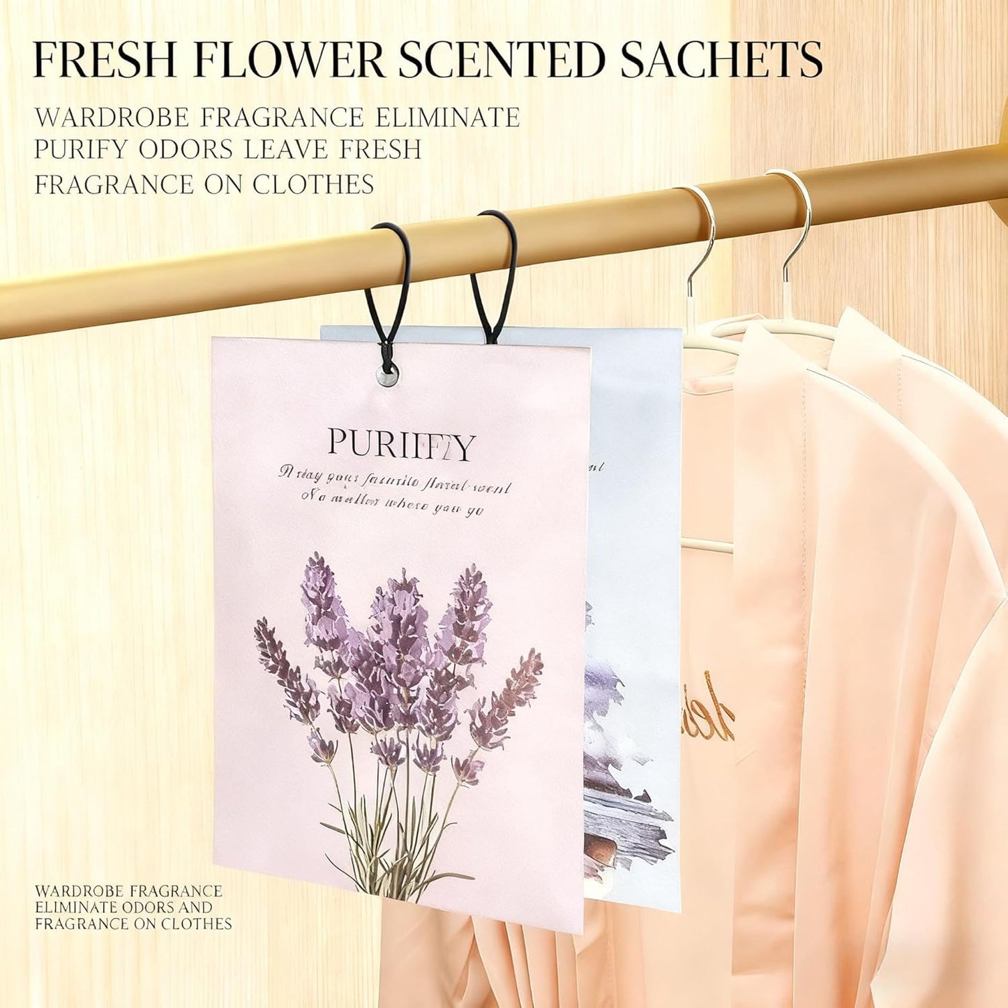 SKY-TOUCH Fragrance sachets，Ocean Rose Lavender Vanilla Scented Sachets, 3 Boxes/12Pcs (4 Scents), Long-Lasting Air Freshener for Home & Office, Natural Deodorizer for Closet, Bathroom, Bedroom