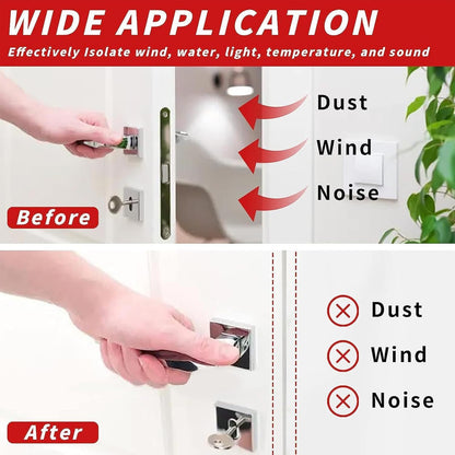 SKY-TOUCH 6M Black D-Shape Self-Adhesive PVC Weather Stripping Door Seal – Soundproof & Draft Excluder for 2.5-6mm Gaps, Window & Door Frame Insulation