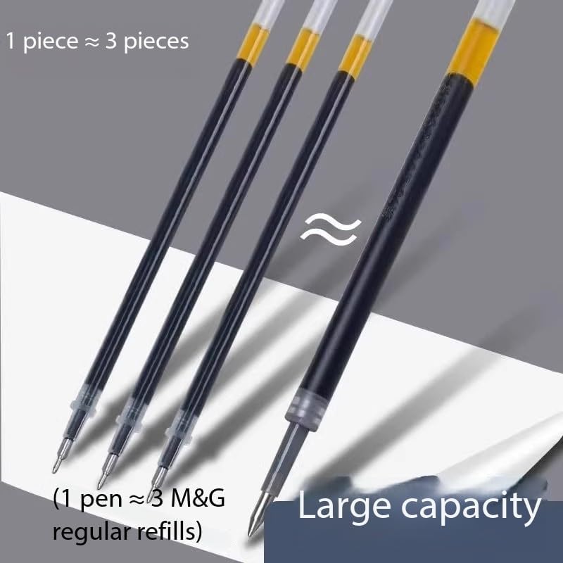 SKY-TOUCH 12 PCS set 0.5mm Retractable Black Ink Pens, Bullet Tip, Quick Drying Black Ink, Soft Rubber Grip, Smooth Writing, Perfect for Exams & Signing