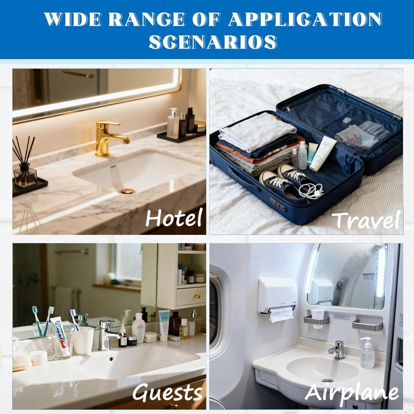 SKY-TOUCH 20Pcs Disposable Travel Toothbrushes with Single Pack Probiotic Toothpaste, Soft Bristle, Individually Waterproof Packaging, Single Use for Hotel, Camping, Travel, Home, Guests(Grey)