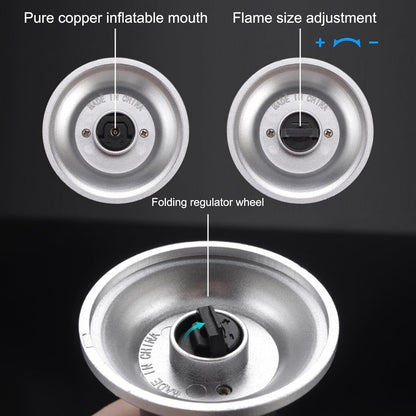 SKY-TOUCH Butane Torch Lighter, Refillable Kitchen Spray Gun With a Safety Lock, Continuous Flame Mode, And Adjustable Flame, Suitable for Cooking And Grilling, Silvery - Not Contain Butane Gas