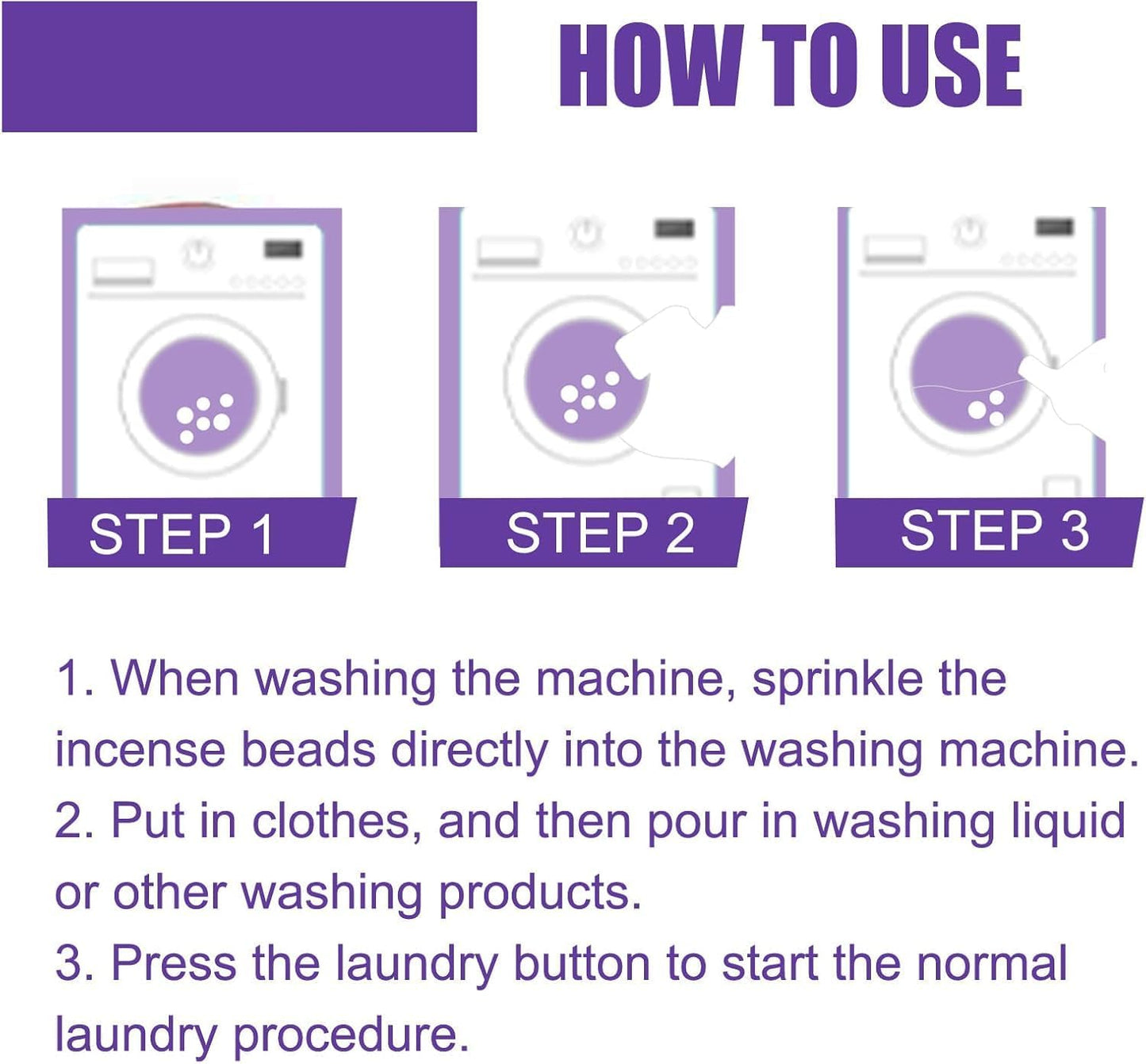 SKY-TOUCH 4 Bottles（1.04KG） Lavender Scent Laundry Booster Beads, Premium Fragrance for Fresh & Soft Clothes, Long-Lasting Scent, Easy Dissolve, No Residue