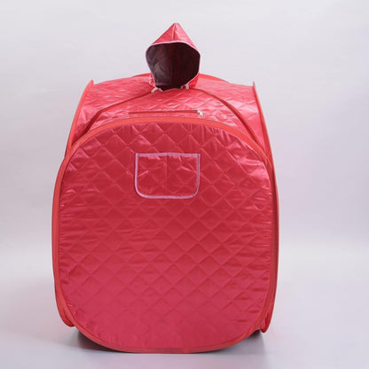 SKY-TOUCH Portable Steam Sauna Box for Home Use, Home Sauna Tent, Full Body Personal Sauna Box, Personal Steam Sauna Room, Home Spa Steam Sauna Room, Suitable for Single Use, Size: 28" x 28" x 33" Red