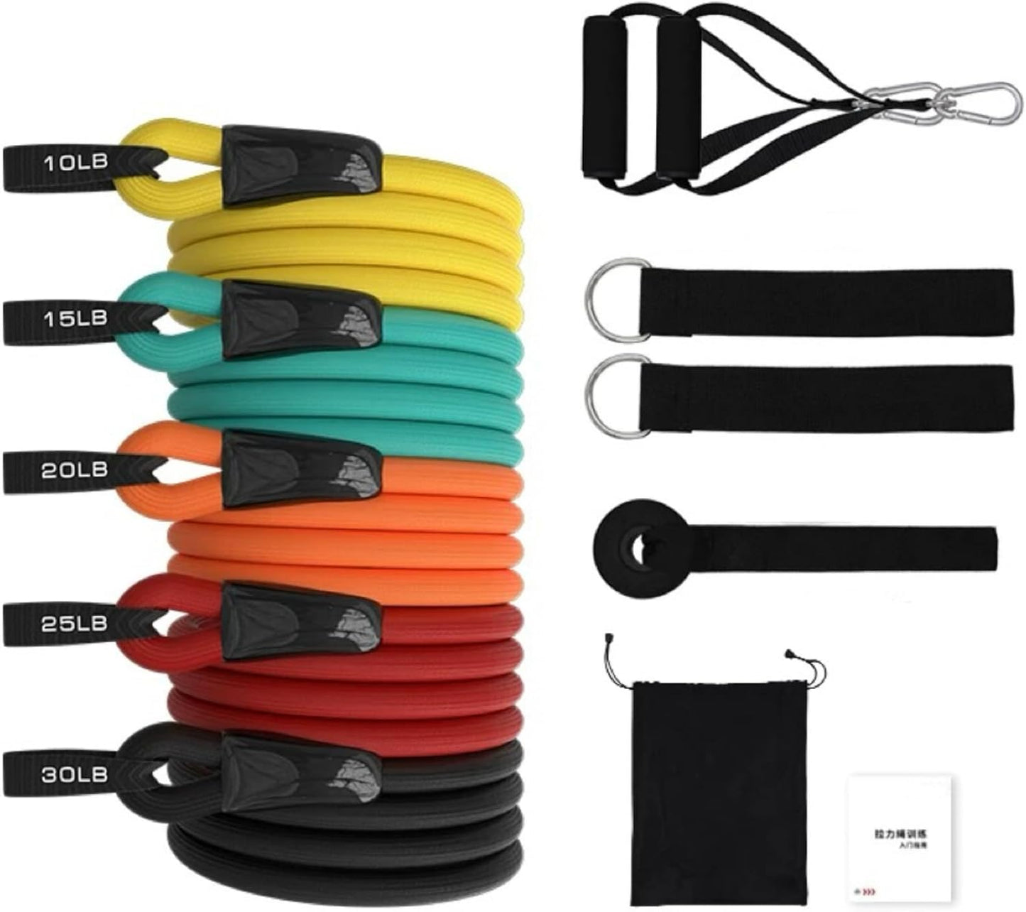 SKY-TOUCH Resistance Bands Set 12 Pcs Anti-Snap Resistance Band Exercise, Heavy Resistance Bands for Working Out, 300LBS Exercise Bands with Handles, Workout Bands for Men,Muscle Training,Yoga.