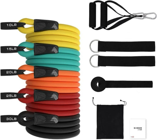SKY-TOUCH Resistance Bands Set 12 Pcs Anti-Snap Resistance Band Exercise, Heavy Resistance Bands for Working Out, 300LBS Exercise Bands with Handles, Workout Bands for Men,Muscle Training,Yoga.