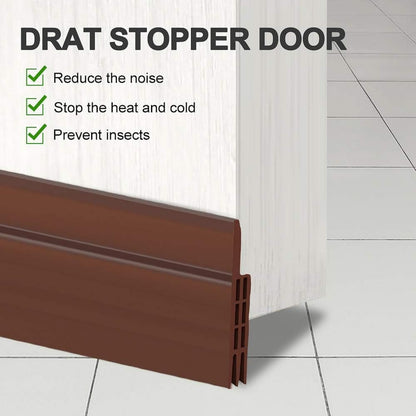 SKY-TOUCH Door Seal Strip Door Draft Stopper, Self Adhesive Soundproof Door Sweep Weather Stripping, Doors Draft Excluder for Blocking Bugs, Air, Dust (1 Meter*1pcs)