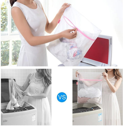 SKY-TOUCH 7-Pack Reusable Mesh Laundry Bags for Delicates – Protect Lingerie, Bras & Baby Clothes, Washing Machine Bag