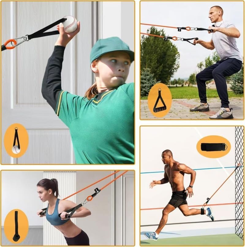 SKY-TOUCH Resistance Bands Set 12 Pcs Anti-Snap Resistance Band Exercise, Heavy Resistance Bands for Working Out, 300LBS Exercise Bands with Handles, Workout Bands for Men,Muscle Training,Yoga.