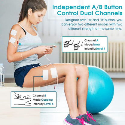 SKY-TOUCH 24 Modes Rechargeable Pulse Therapy Massager – Pain Relief & Muscle Relaxation, Includes Electrodes & Accessories