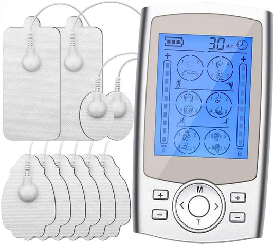 SKY-TOUCH 24 Modes Rechargeable Pulse Therapy Massager – Pain Relief & Muscle Relaxation, Includes Electrodes & Accessories