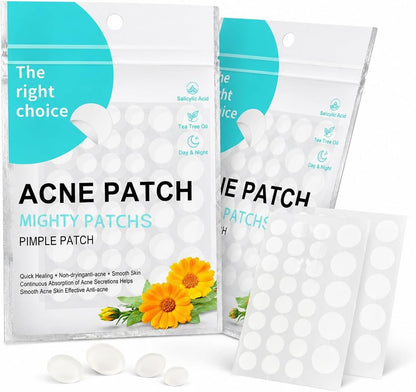 SKY-TOUCH 60 PACK Dots for Spots Acne Pimple Patches, Translucent Hydrocolloid Pimple Patch Spot Treatment Stickers for Face and Body - Fast-Acting, No Irritation