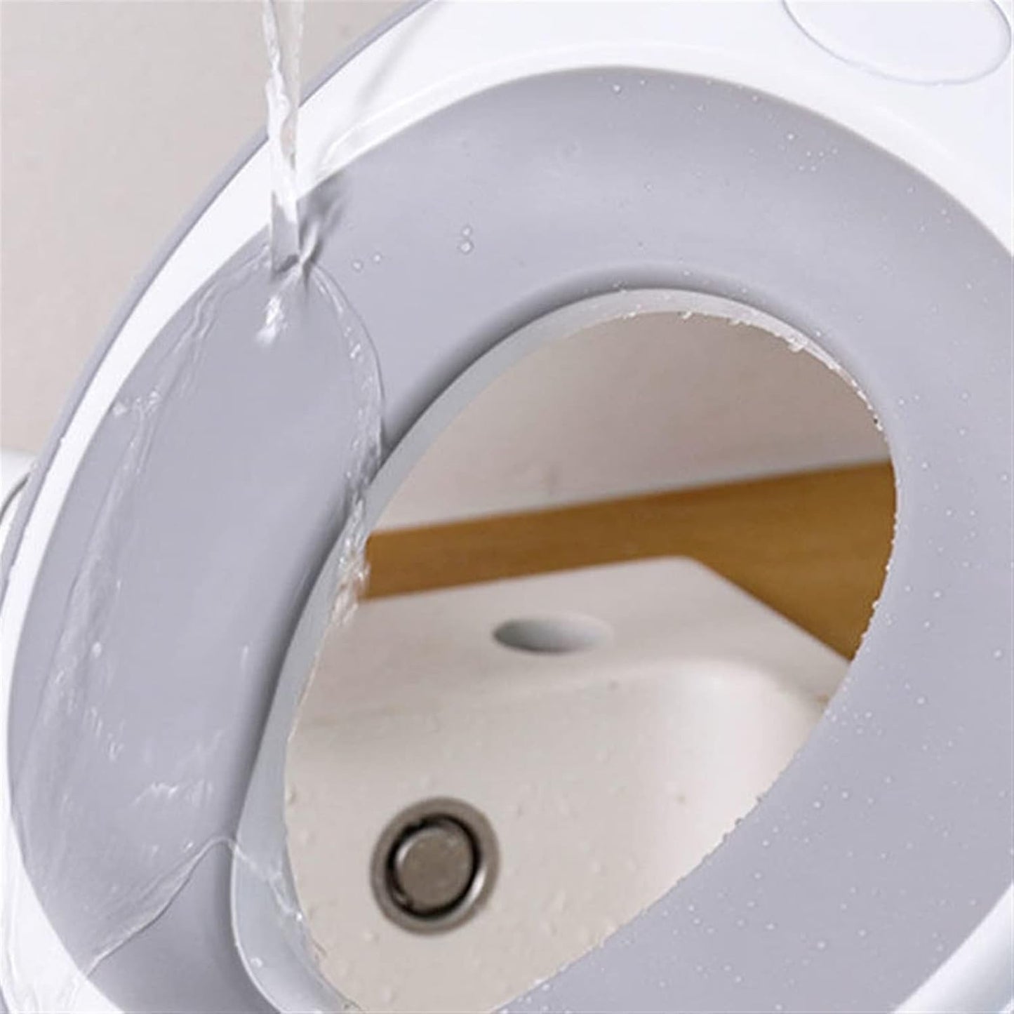 SKY-TOUCH Potty Training Toilet Seat, Toddler Kids Toilet Trainer Ring Potty With Soft Seat Cushion, Splash Guard, Secure Anti-Slip Toddler Toilet Seat, Washable - White, 38x31x9cm