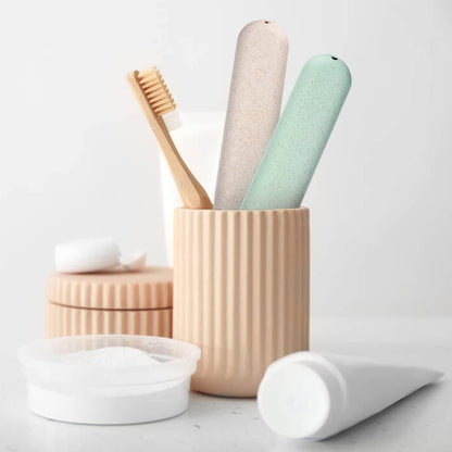 SKY-TOUCH 4PCS Travel Toothbrush Cases, Travel Toothbrush Cover Portable Replacement Toothbrush Holder for Hiking Camping Business Trip, 20x3cm