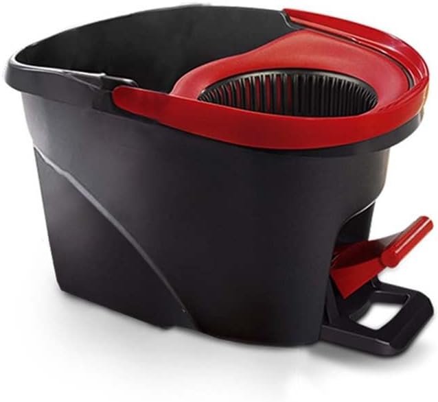 SKY-TOUCH 2in1 Easy Wring & Clean Spin Mop & Bucket Set with Foot Pedal, 3-Section Retractable Handle, Floor Mop with Spin Wringer, 360 Degree Easy All-Around Cleaning for Home Kitchen Floor Cleaning