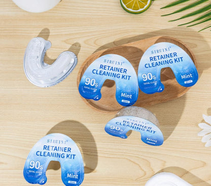 SKY-TOUCH 30PCS Retainer Cleaning Kit - Disposable 28ml x 10 Vials (3 Boxes) - Portable Braces & Denture Cleaner - Travel-Friendly, Easy to Use