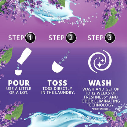 SKY-TOUCH 2 Bottles（520g） Lavender Scent Laundry Booster Beads, Premium Fragrance for Fresh & Soft Clothes, Long-Lasting Scent, Easy Dissolve, No Residue