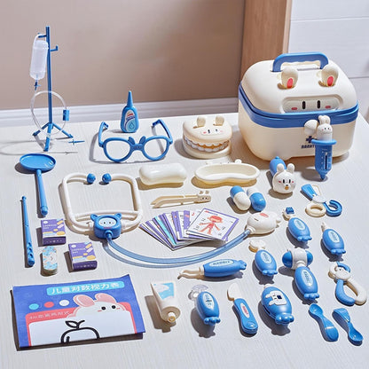 SKY-TOUCH Doctor Kit for Toddlers,Simulation Medical Suitcase Toy Set, Simulation Suitcase Toy with Realistic Tools,Children Role Play Doctor, Multifunctional Medical Tool.